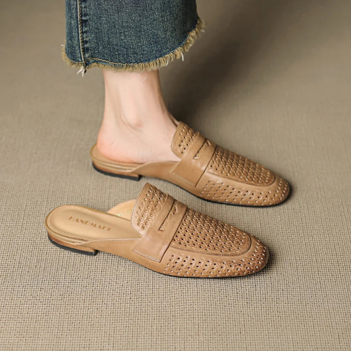 Lindos Leather Mules