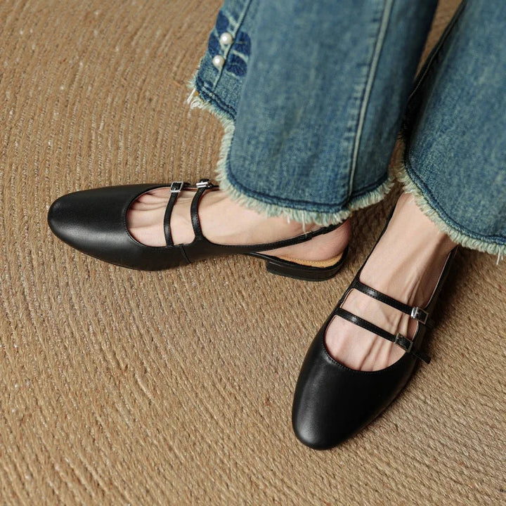 Paris Leather Flats
