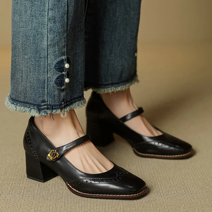 Nerana Leather Heels