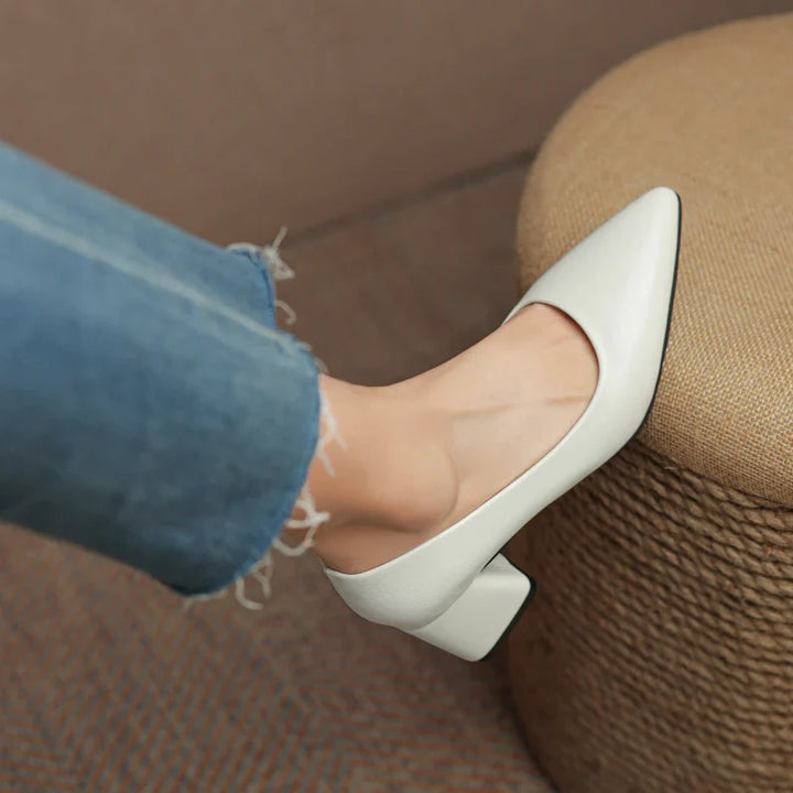 Madeline Leather Heels