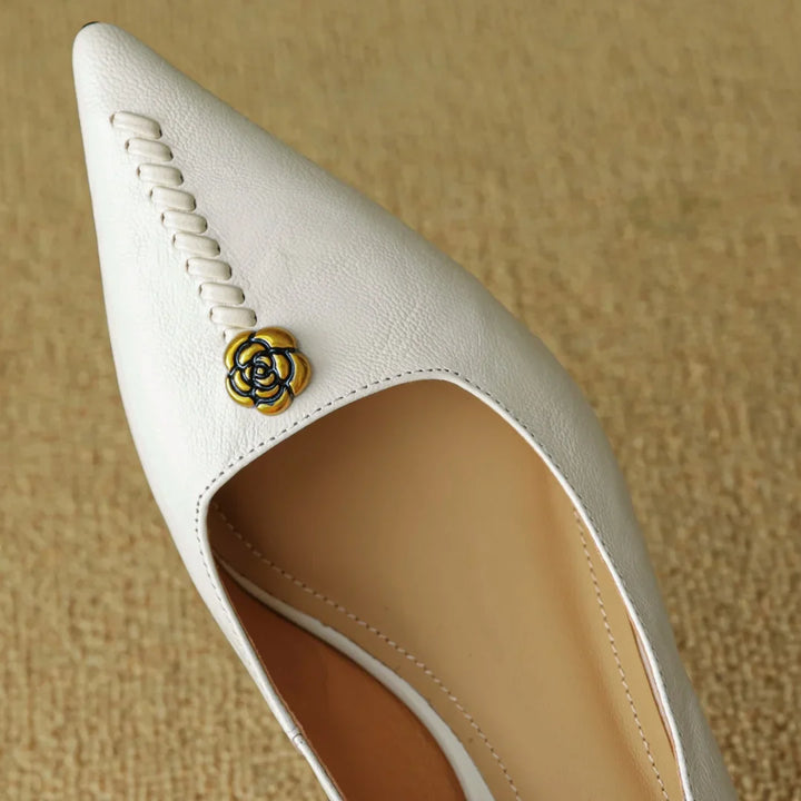 Mila Hart Leather Heels