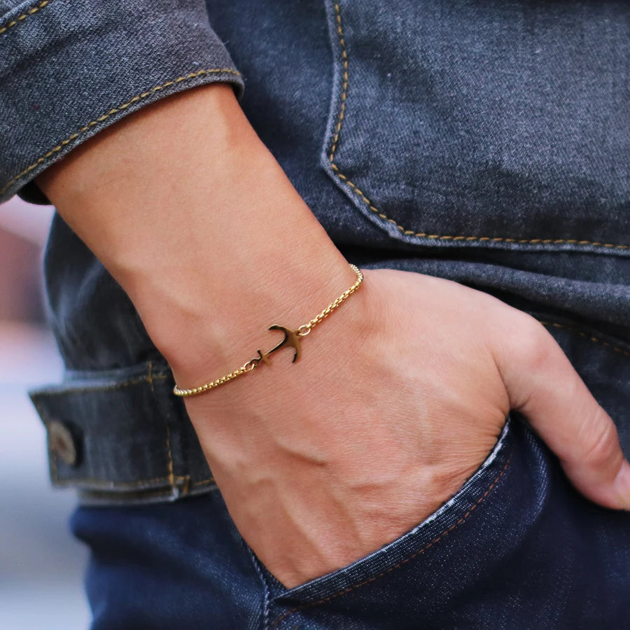 Diano Steel Anchor Bracelet