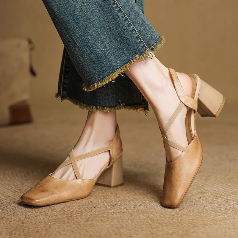 Paloma Leather Heels