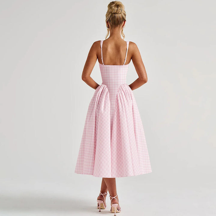 Alina Plaid Dress