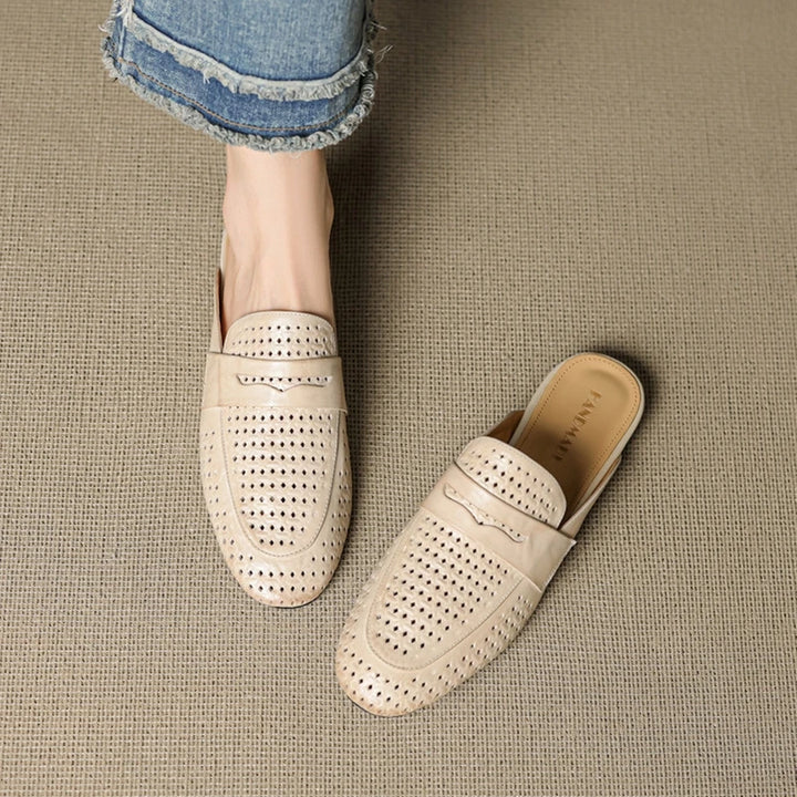 Lindos Leather Mules