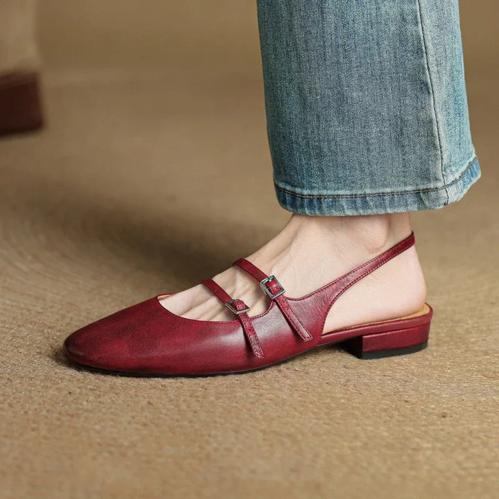 Paris Leather Flats