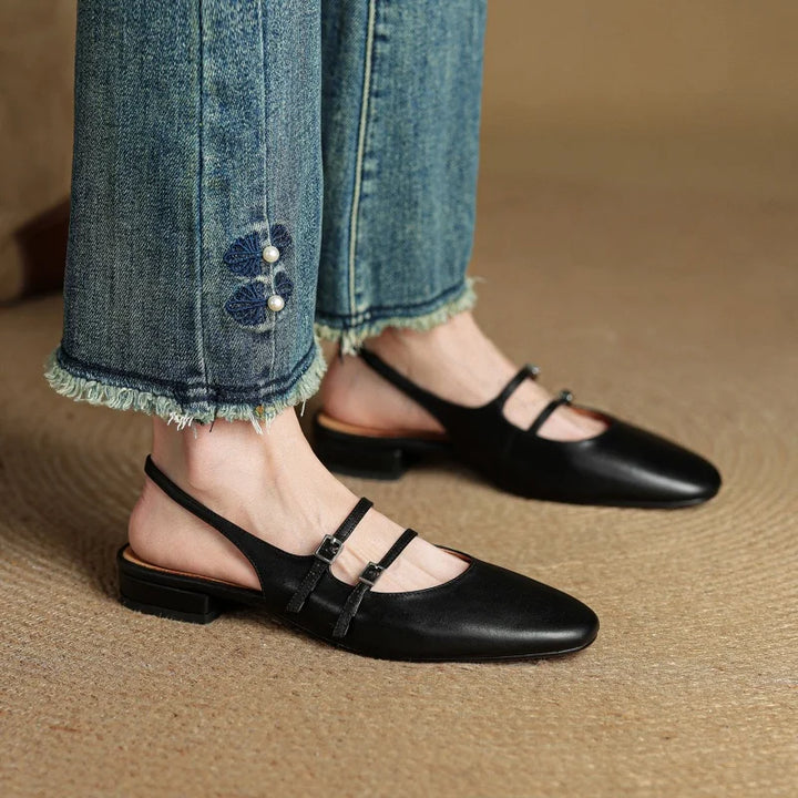 Paris Leather Flats