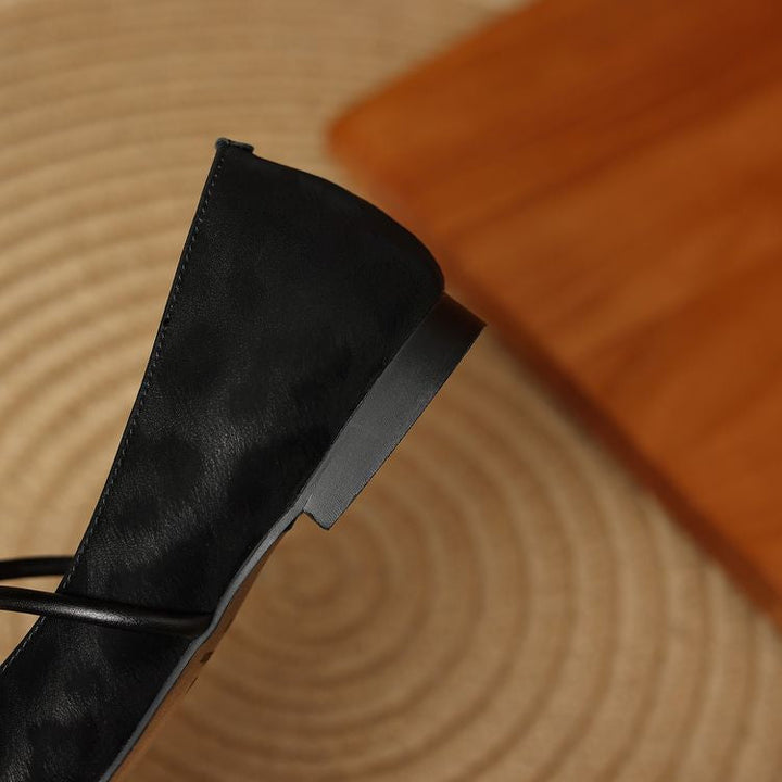 Lusia Leather Flats