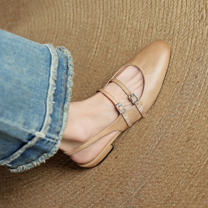 Paris Leather Flats