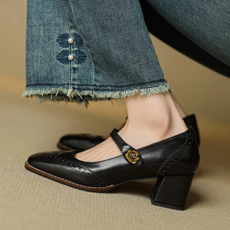 Nerana Leather Heels