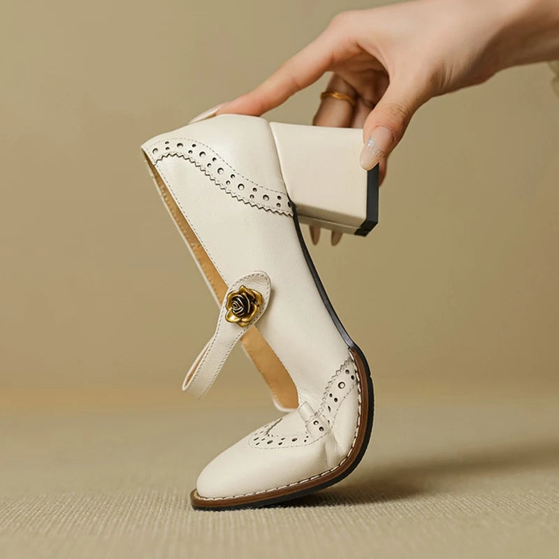 Nerana Leather Heels