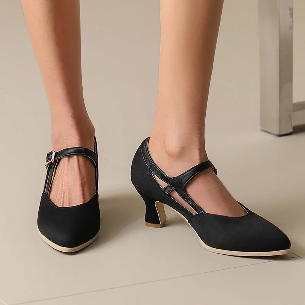 Charlotte Suede Heels