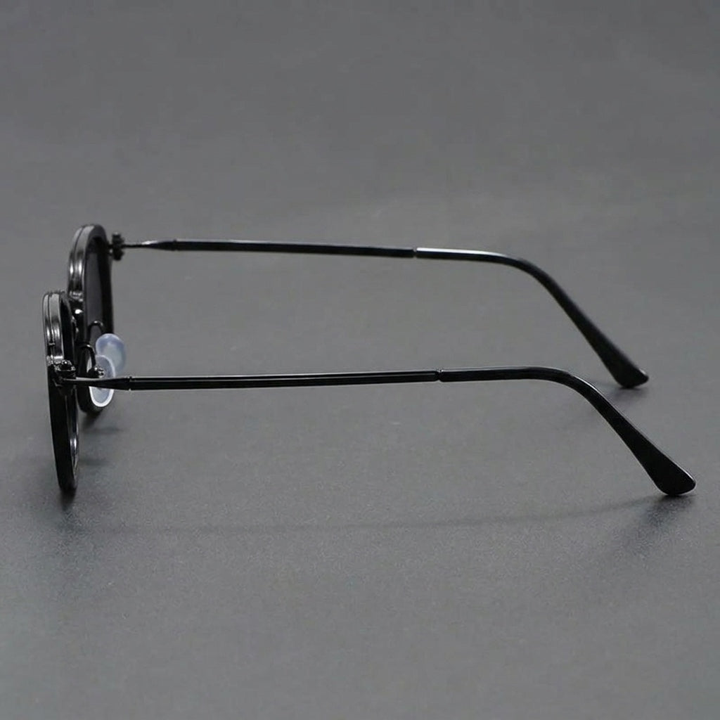 Catania Metal Sunglasses — Black, side profile