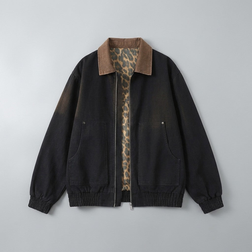 Brindisi Cotton Jacket — Black, FLAT_LAY_FRONT