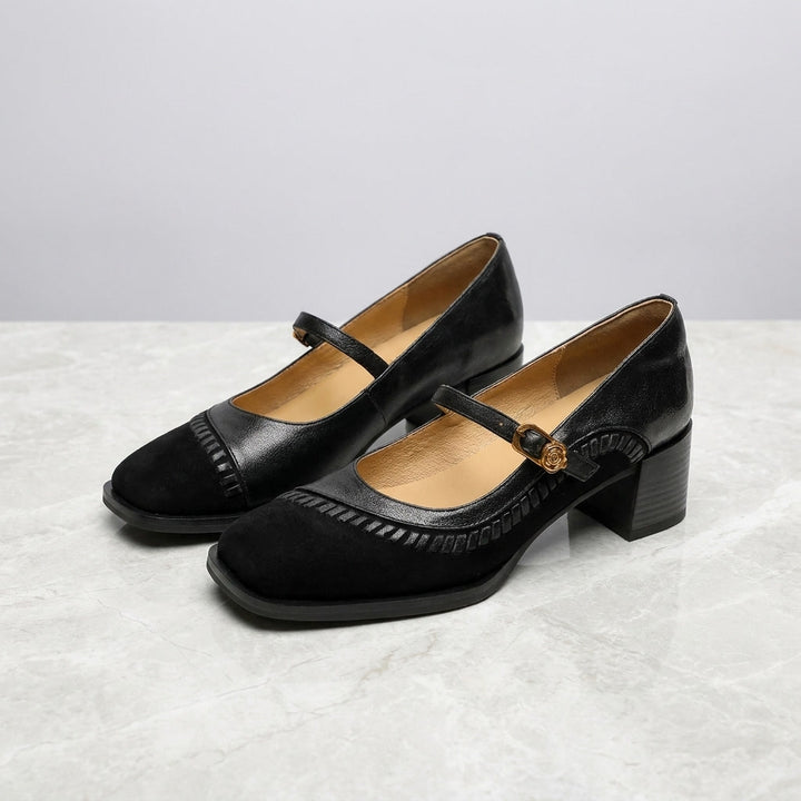 Chieti Buckle Mary Janes — Black, hero studio