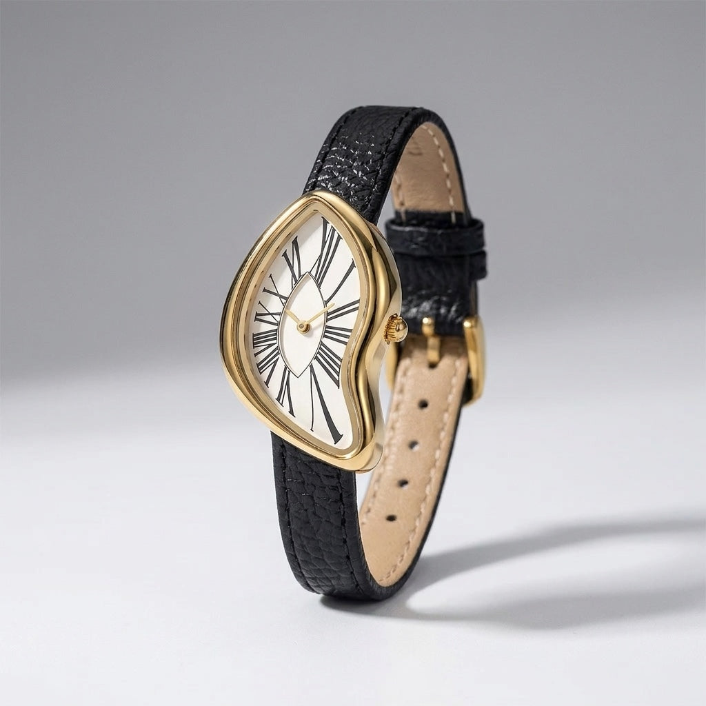 Basel Twisted Watch — Black Ivory, three-quarter studio view