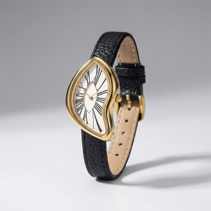 Basel Twisted Watch — Black Ivory, three-quarter studio view
