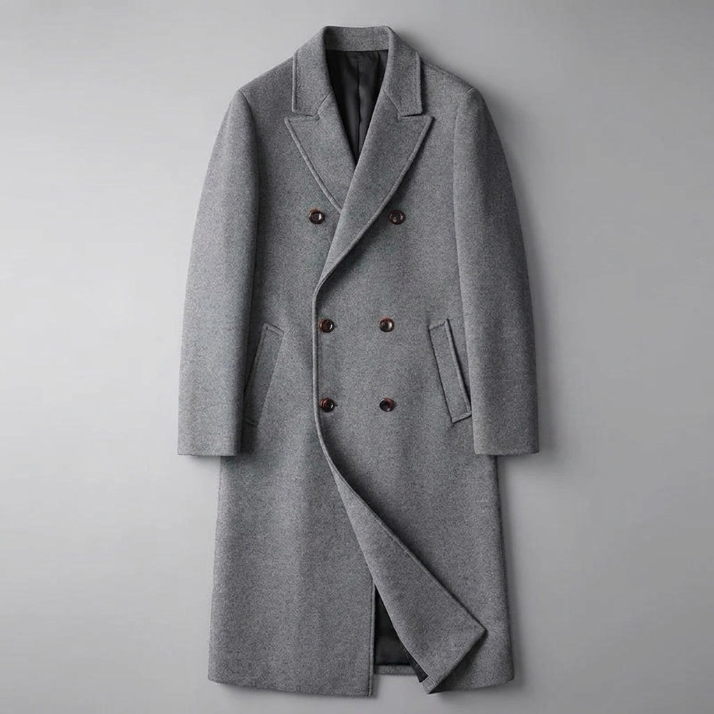 Fermo Wool-Blend Overcoat — Gray, flat lay front
