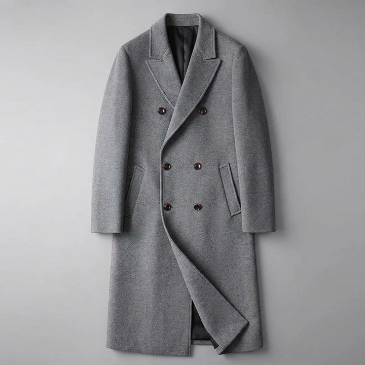 Fermo Wool-Blend Overcoat — Gray, flat lay front