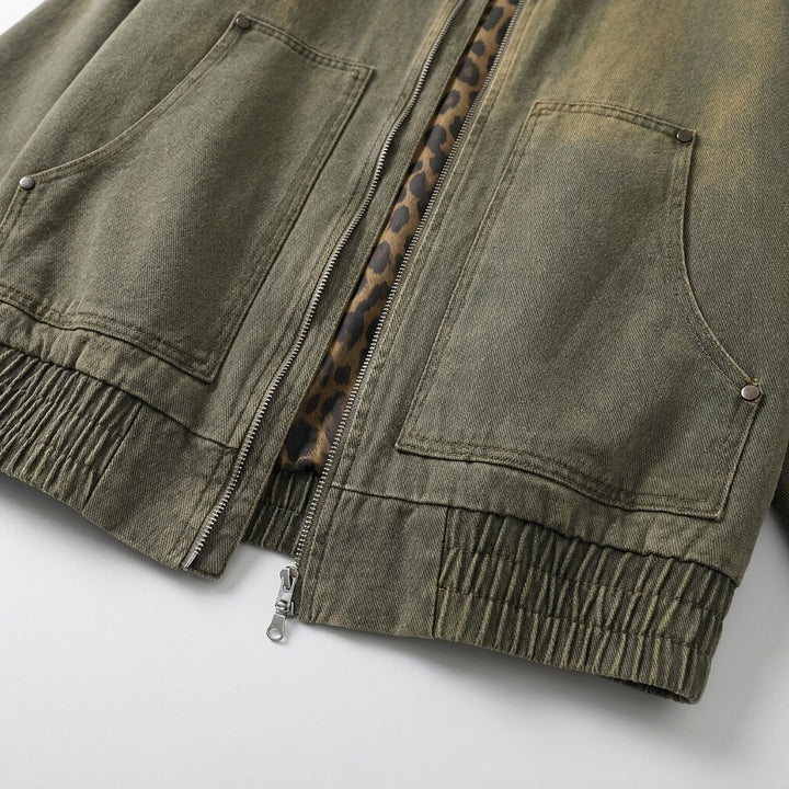 Brindisi Cotton Jacket — Green, DETAIL
