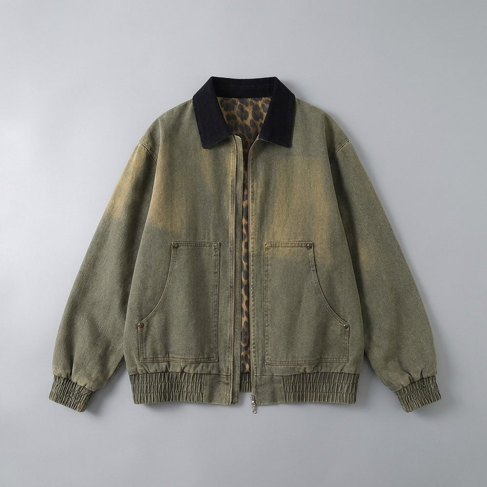 Brindisi Cotton Jacket — Green, FLAT_LAY_FRONT