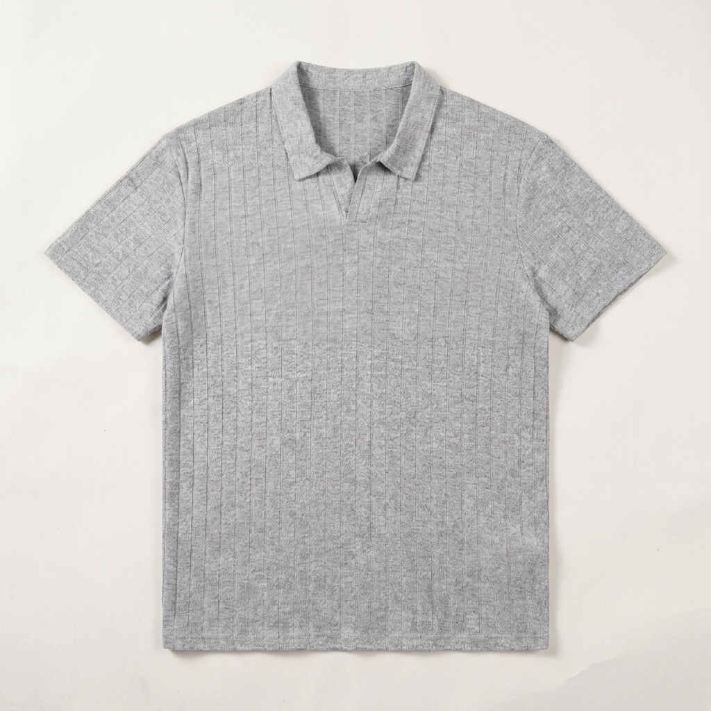 Procida Ribbed Knit Polo