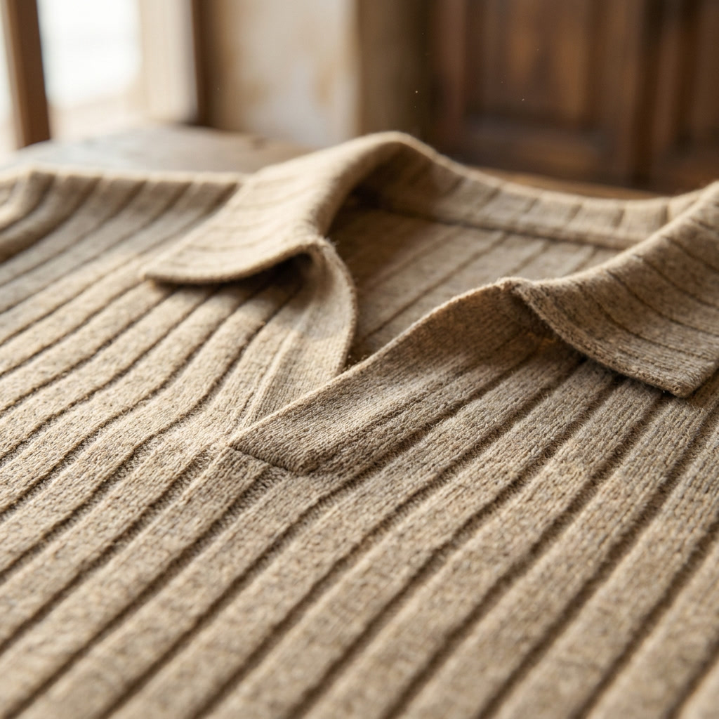 Procida Ribbed Knit Polo