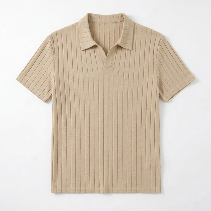 Procida Ribbed Knit Polo