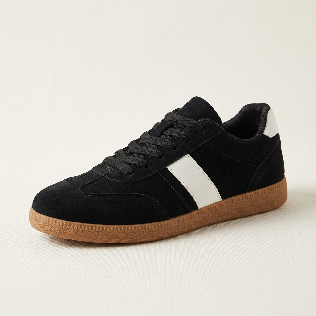 Scilla Suede Sneakers — Black
