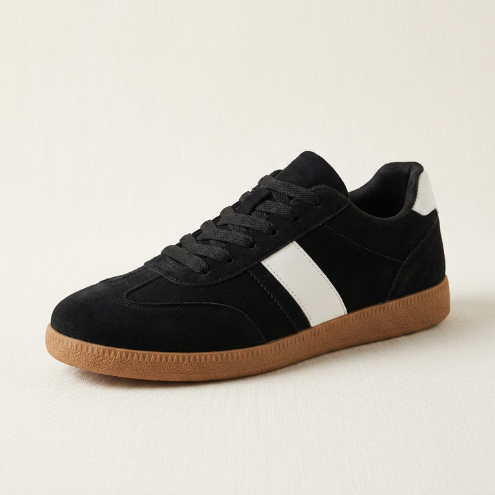 Scilla Suede Sneakers — Black