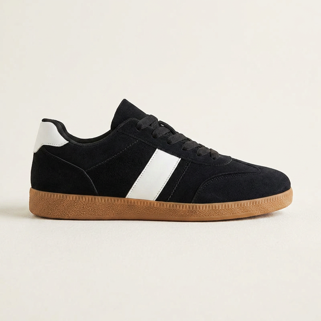 Scilla Suede Sneakers — Black