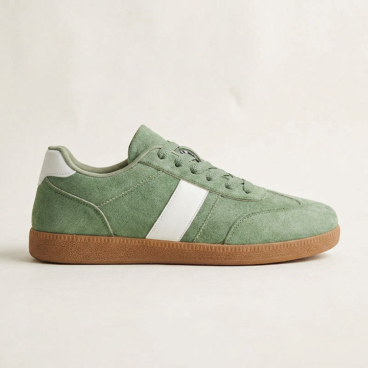 Scilla Suede Sneakers — Sage