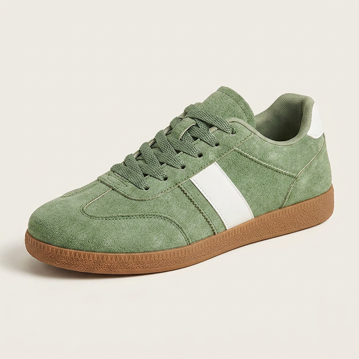 Scilla Suede Sneakers — Sage