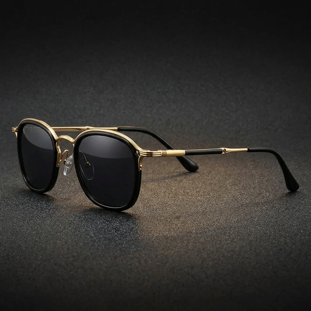 Sperlonga Metal Sunglasses — Black Gold, alternate profile