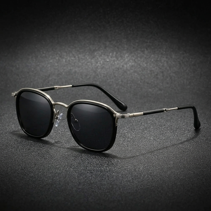 Sperlonga Metal Sunglasses — Black Silver, alternate profile