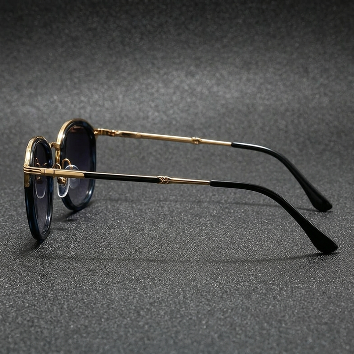 Sperlonga Metal Sunglasses — Blue Leopard, alternate profile