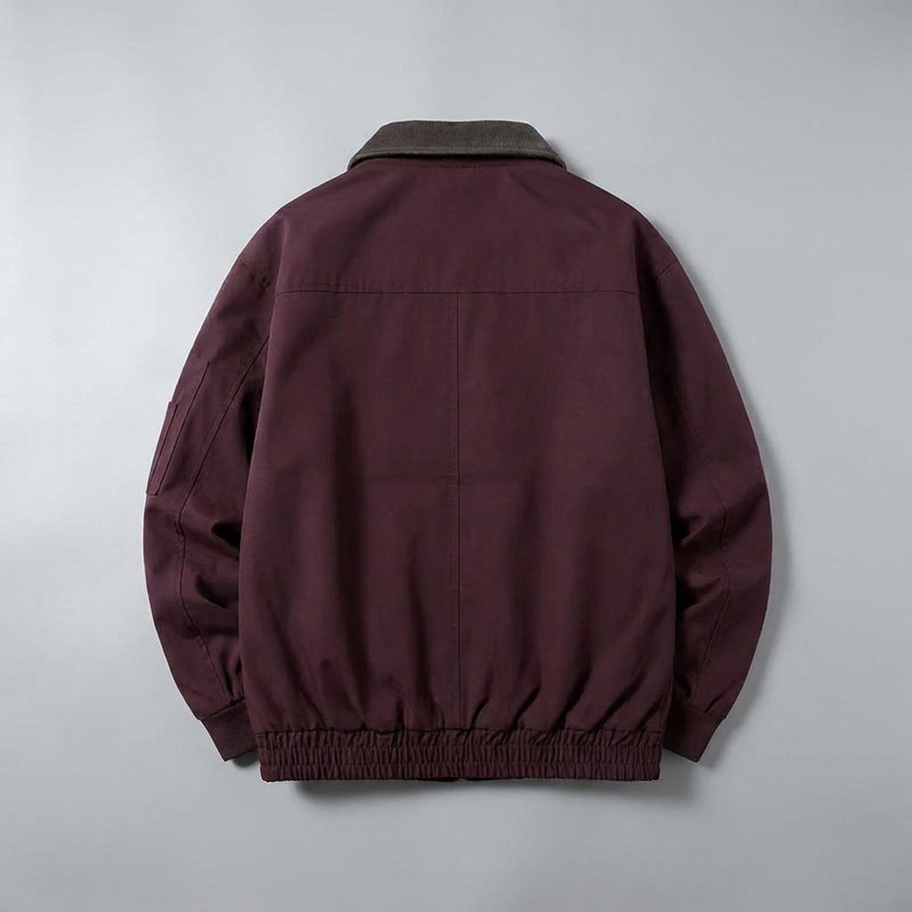 Orbetello Workwear Jacket — Red, flat lay back