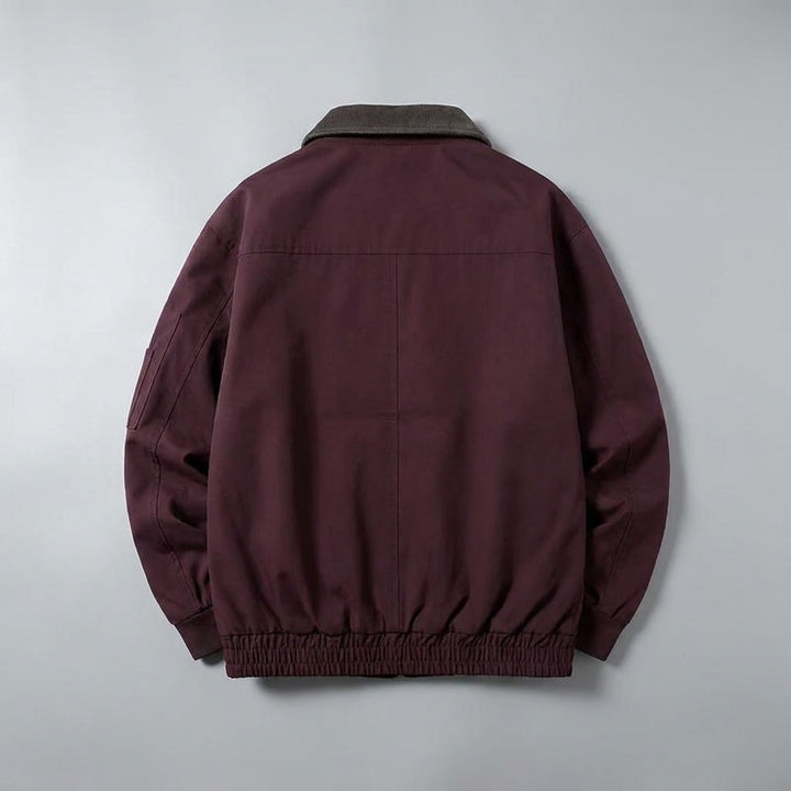 Orbetello Workwear Jacket — Red, flat lay back
